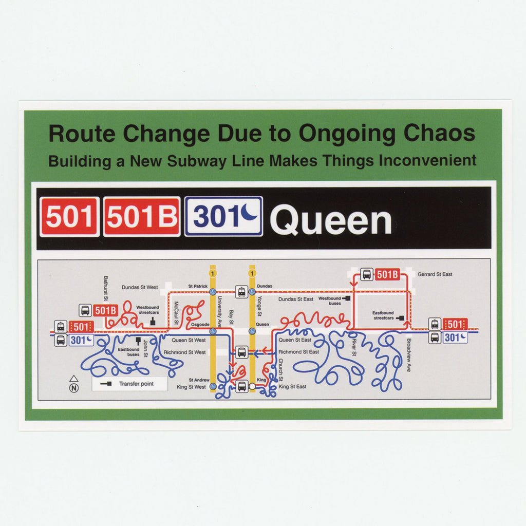 501 Queen Streetcar Postcard.
