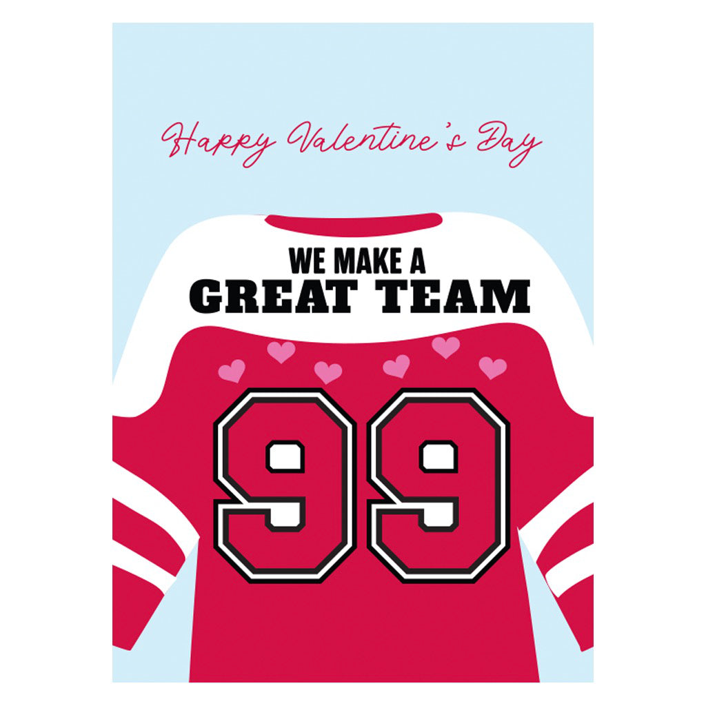 99 Jersey Valentine's Day Card.