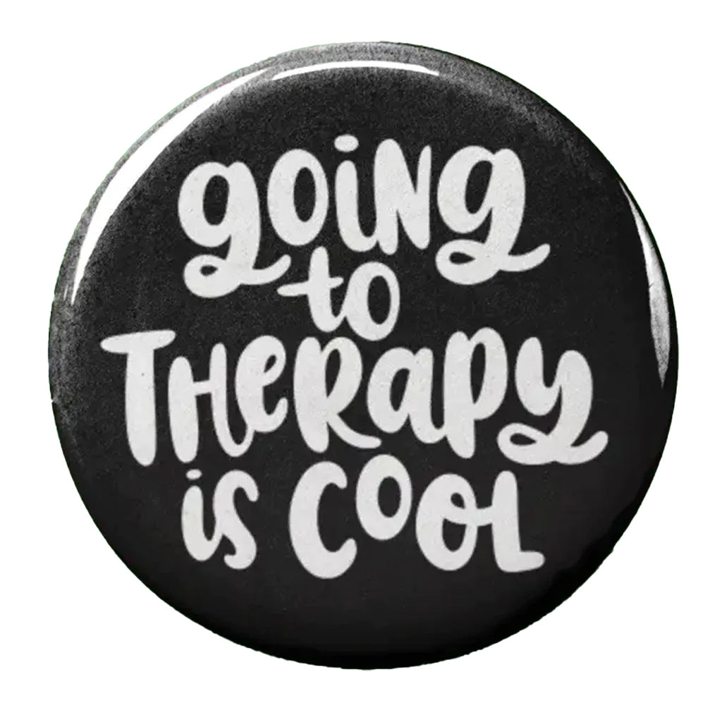 Going to Therapy is Cool Button Success