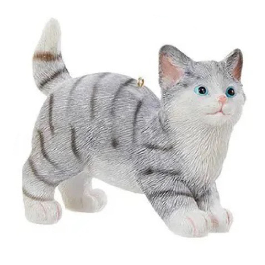 Kitten Ornament - Grey Tabby.