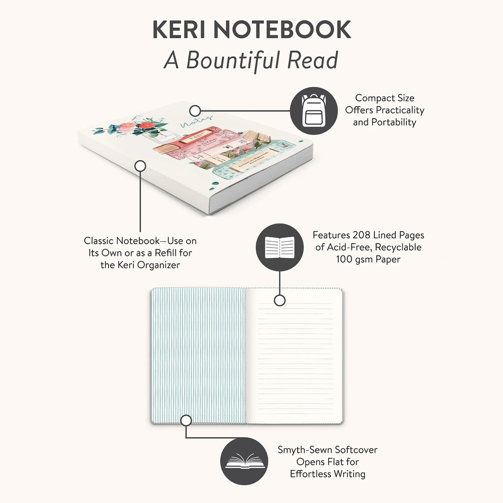 A Bountiful Read Keri Notebook features.