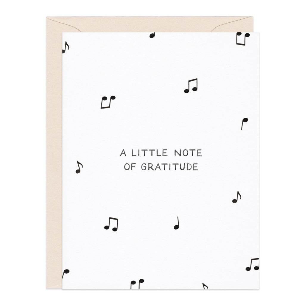A Little Note Of Gratitude Thank You Card.