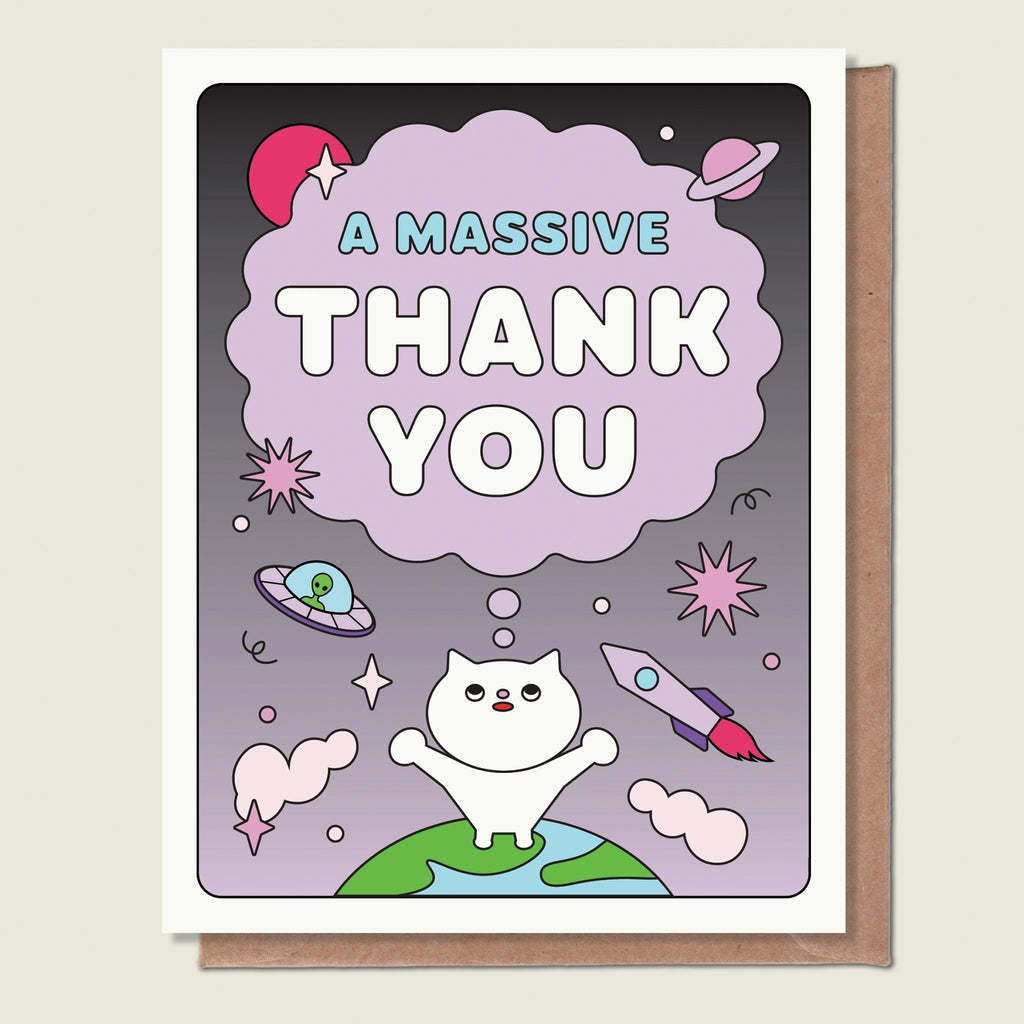 A Massive Thank You Greeting Card.