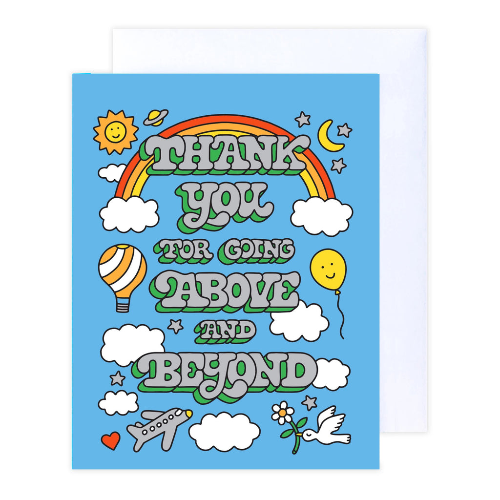 Above & Beyond Thank You Card.