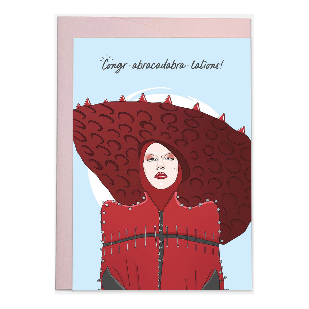 Abracadabra Gaga Congrats Card .