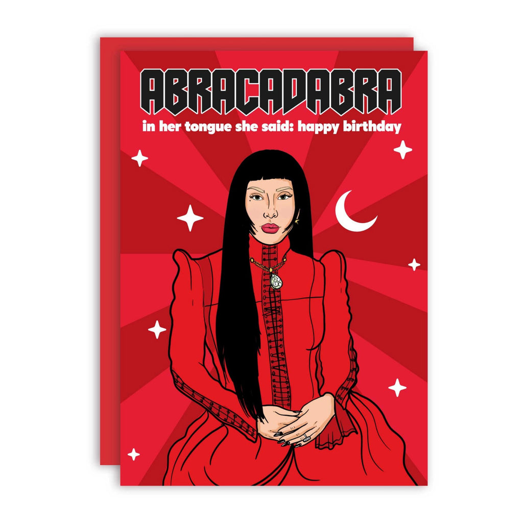 Abracadabra Lady Gaga Birthday Card .
