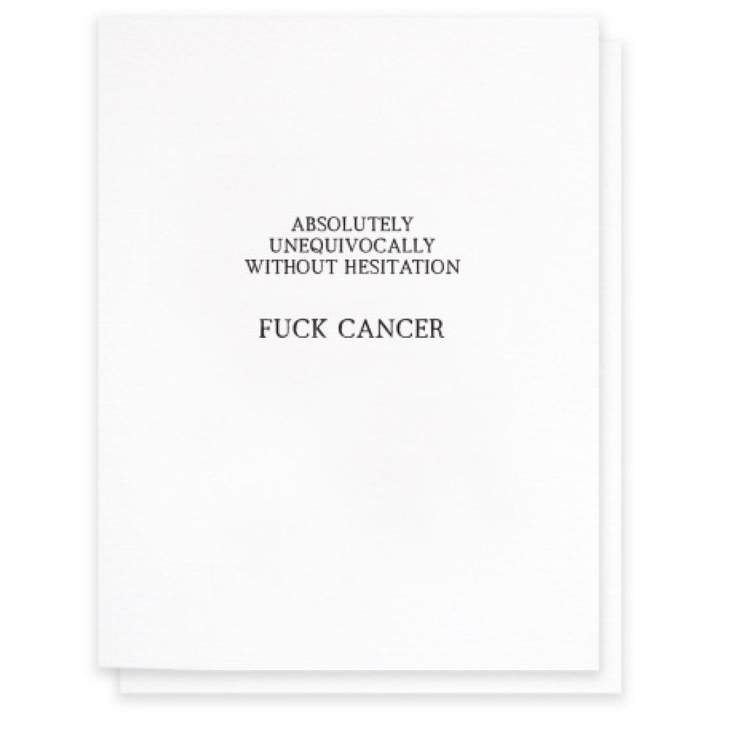 Absolutely Fuck Cancer Card.