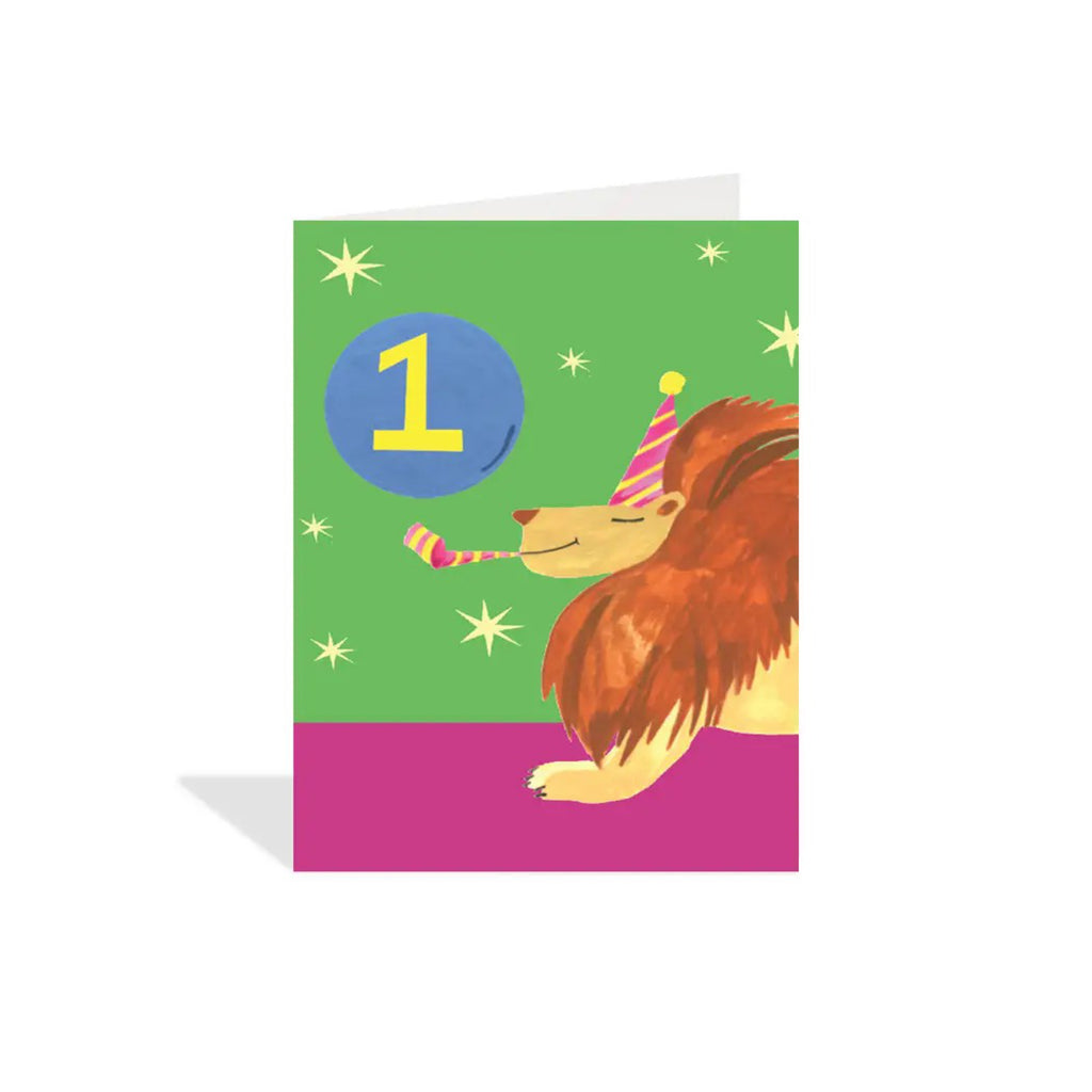 Age 1 Lion Enclosure Card.