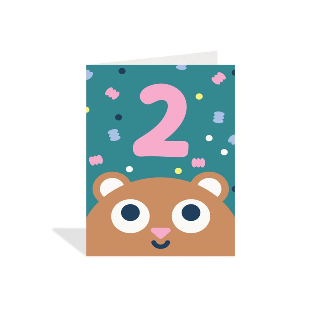 Age 2 Bear Enclosure Card.