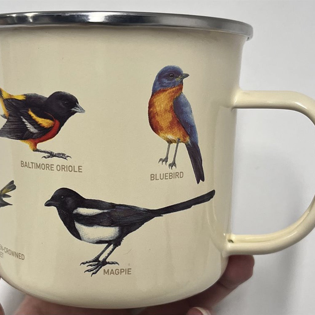 Alfresco Enamel Mug Birds.