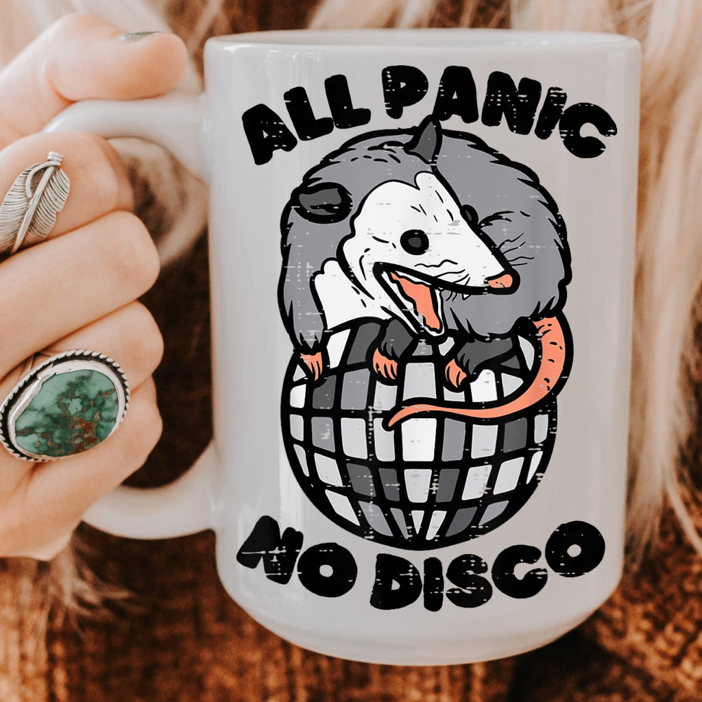 All Panic No Disco Mug.