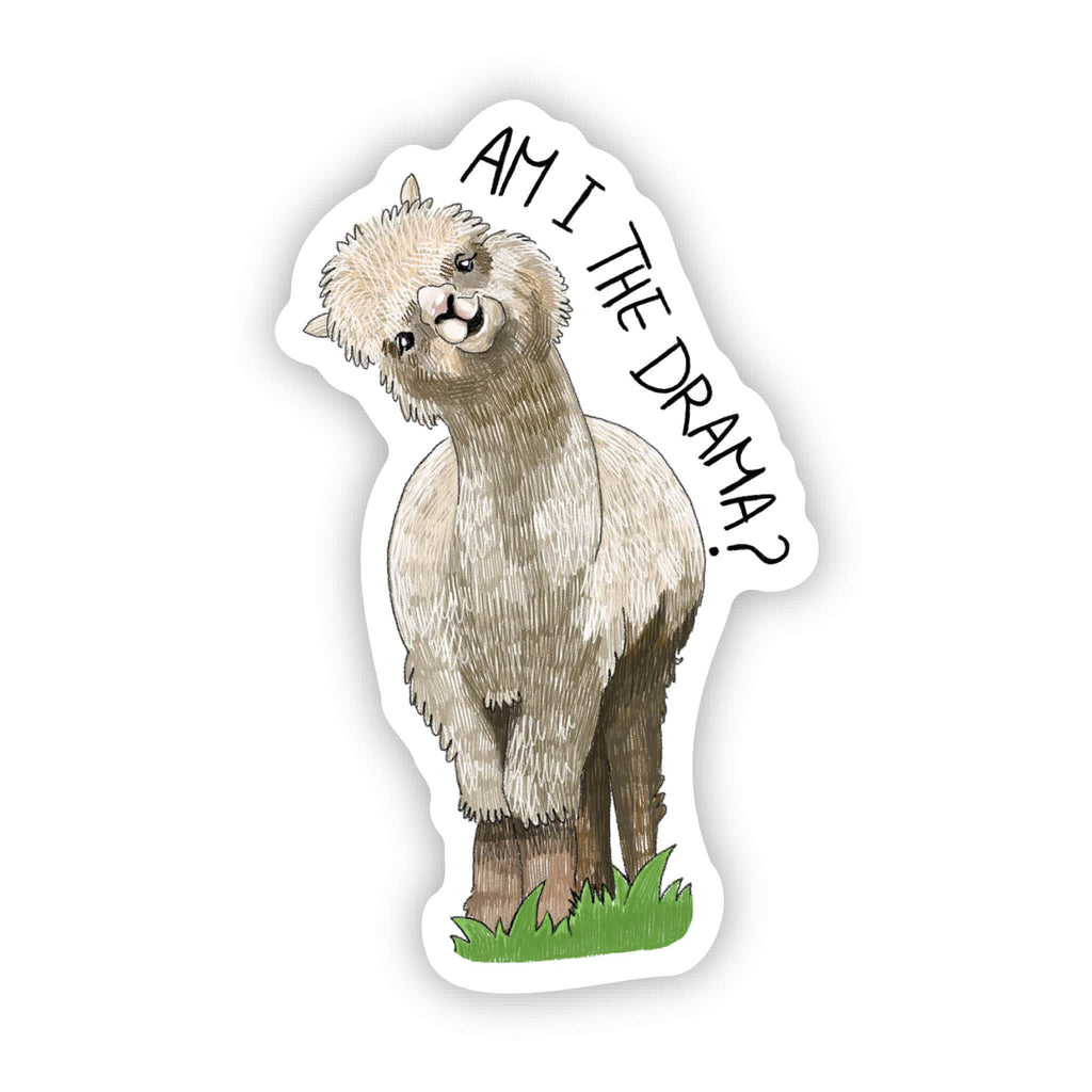 Am I The Drama Llama Sticker.