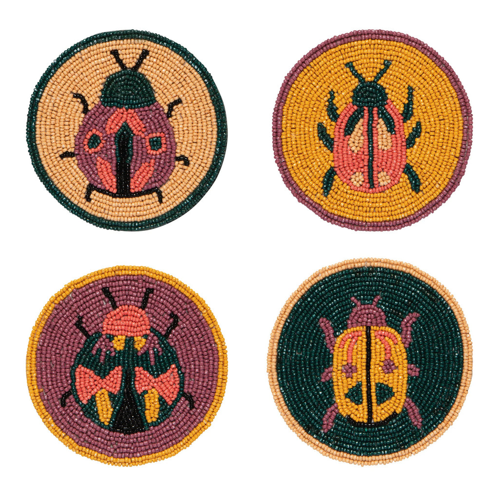 Amulet Beaded Coasters Set of 4.