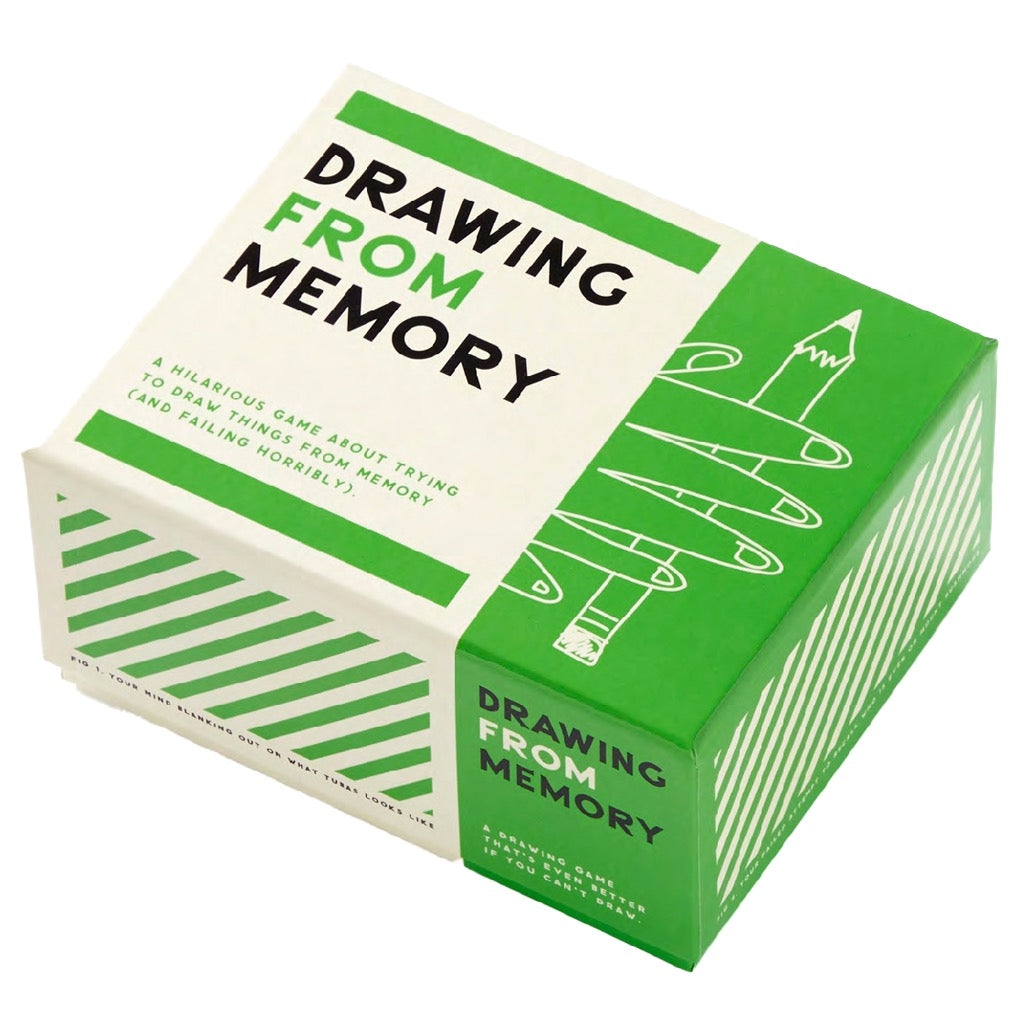 Angle view of Drawing From Memory Game.