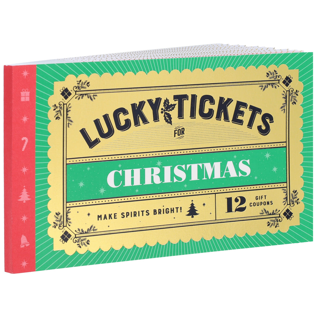 Angle view of Lucky Tickets for Christmas.