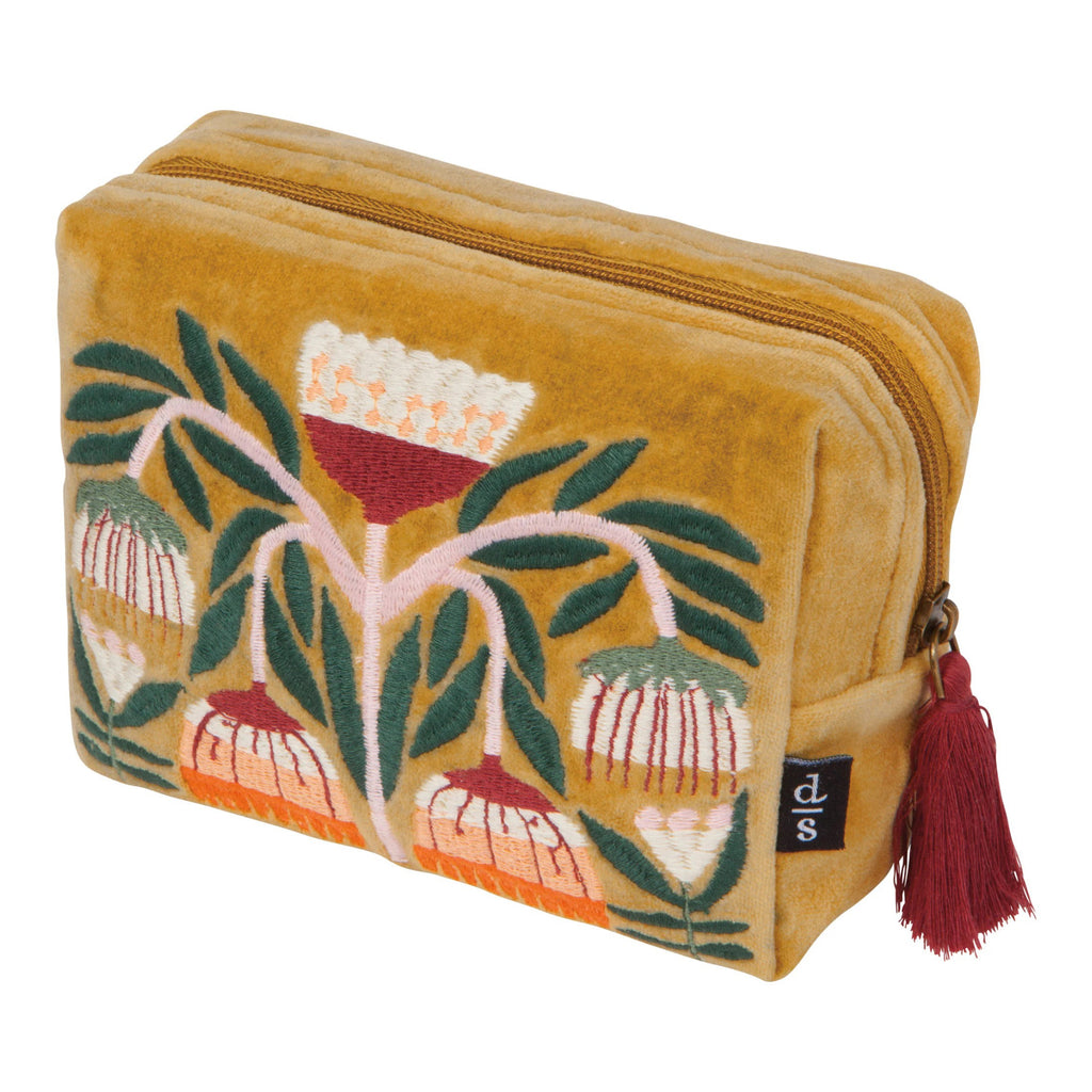 Angle view of Venus Embroidered Pouch.