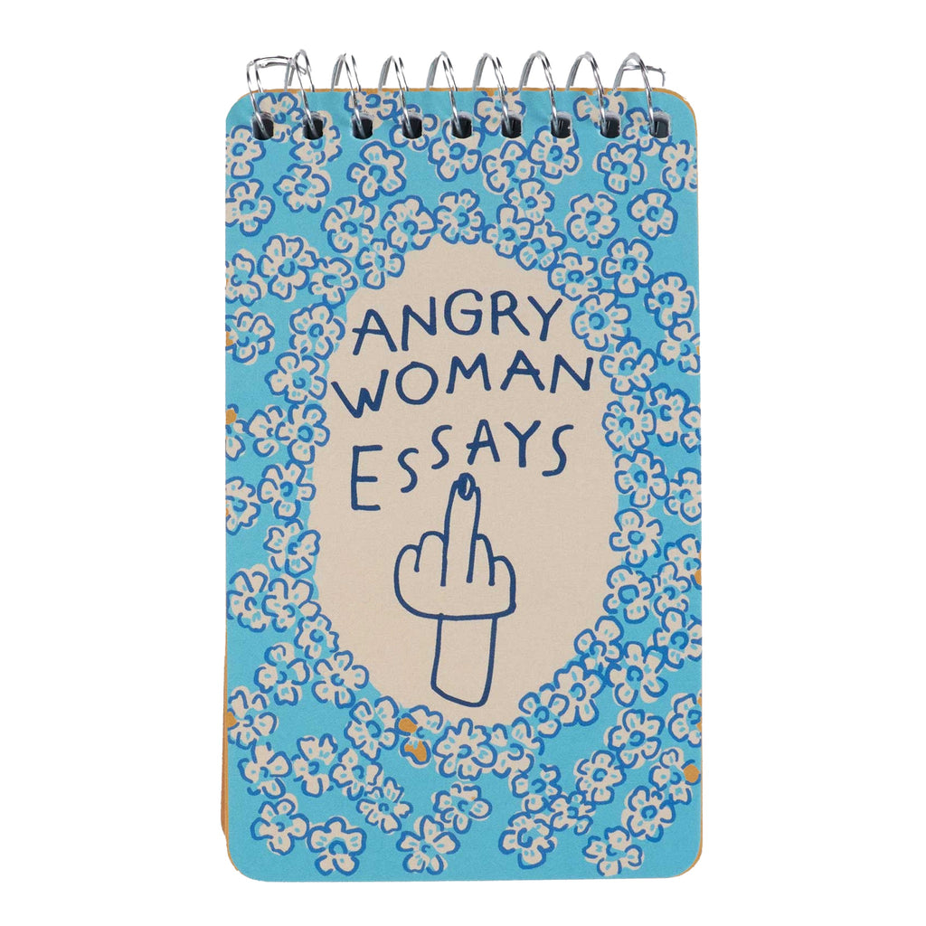 Angry Woman Essays Spiral Notebook.