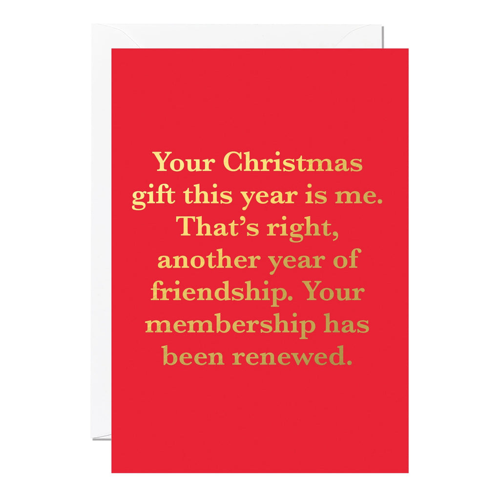 Another Year Of Friendship Christmas Card.