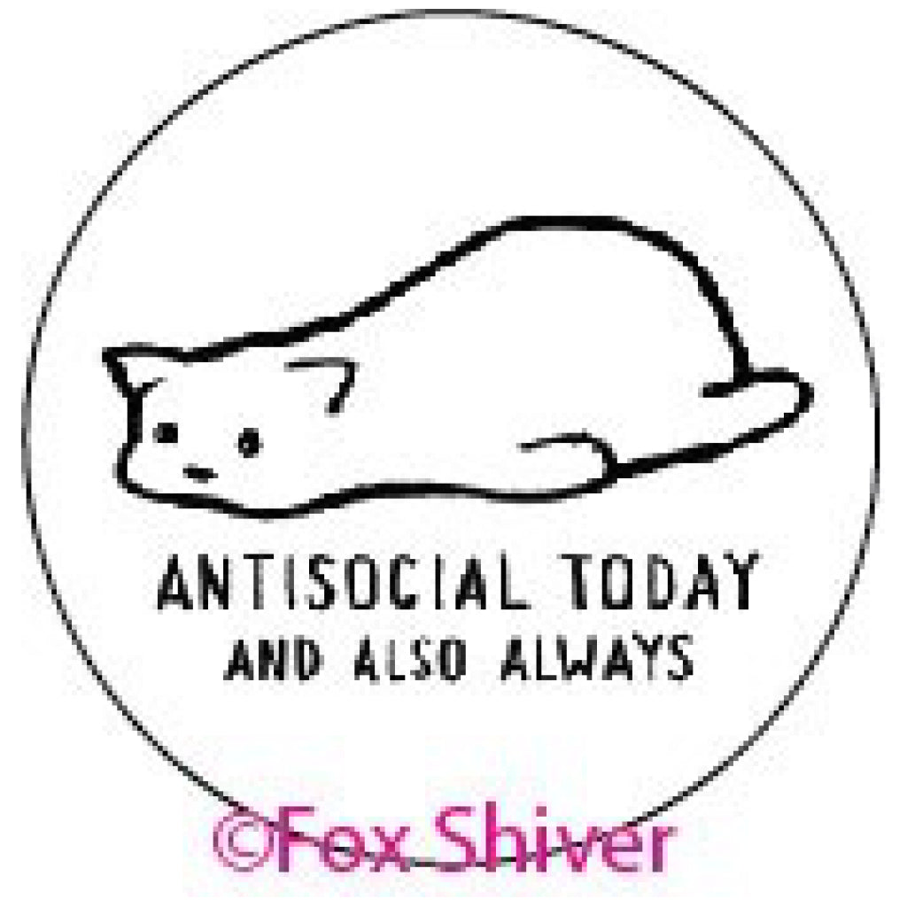 Antisocial Always Round Magnet.