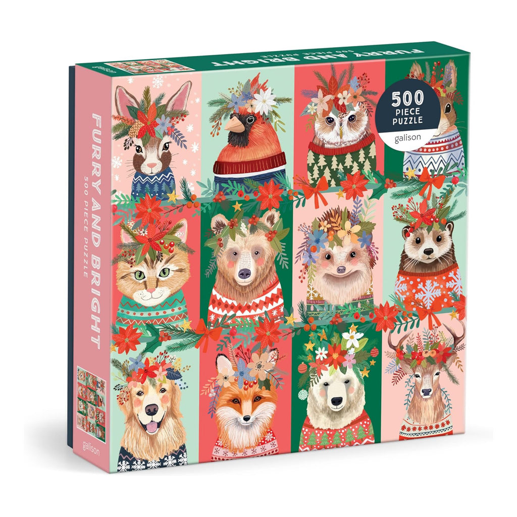 Assembled Furry And Bright 500 Piece Puzzle.