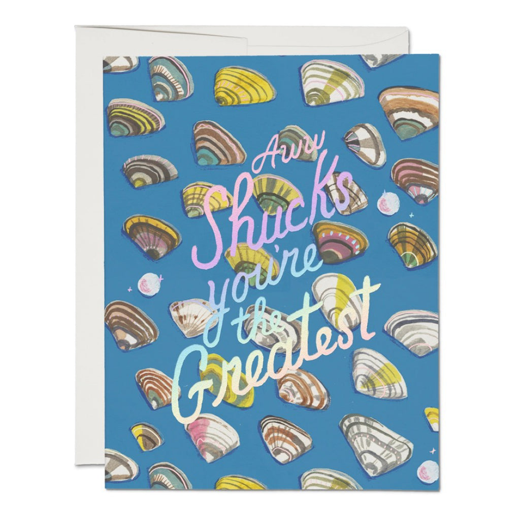 Aww Shucks Friendship Greeting Card.