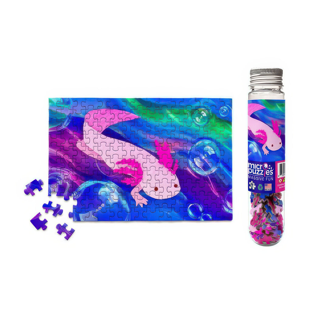 Axolotl Mini Jigsaw Puzzle packaging.