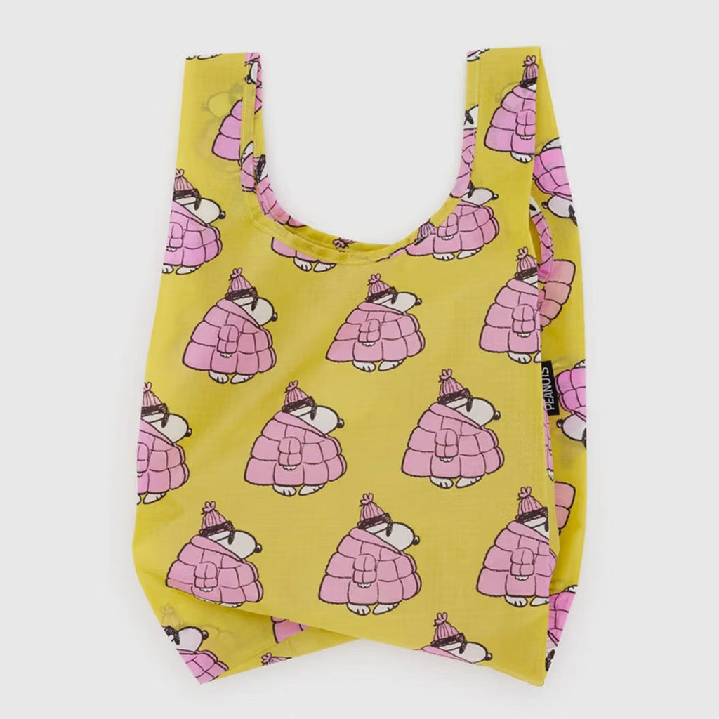 Baby Baggu Puffer Snoopy Pink.