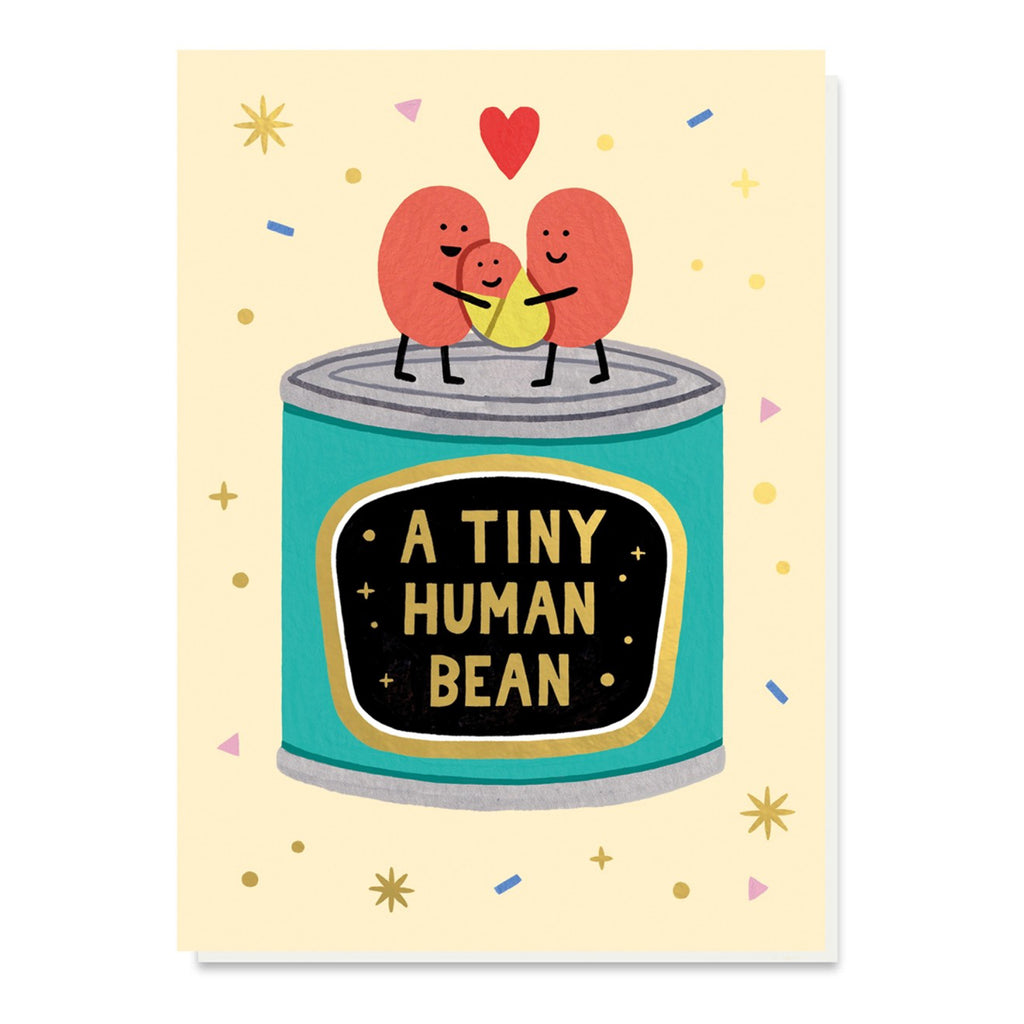 Baby Bean New Baby Card.