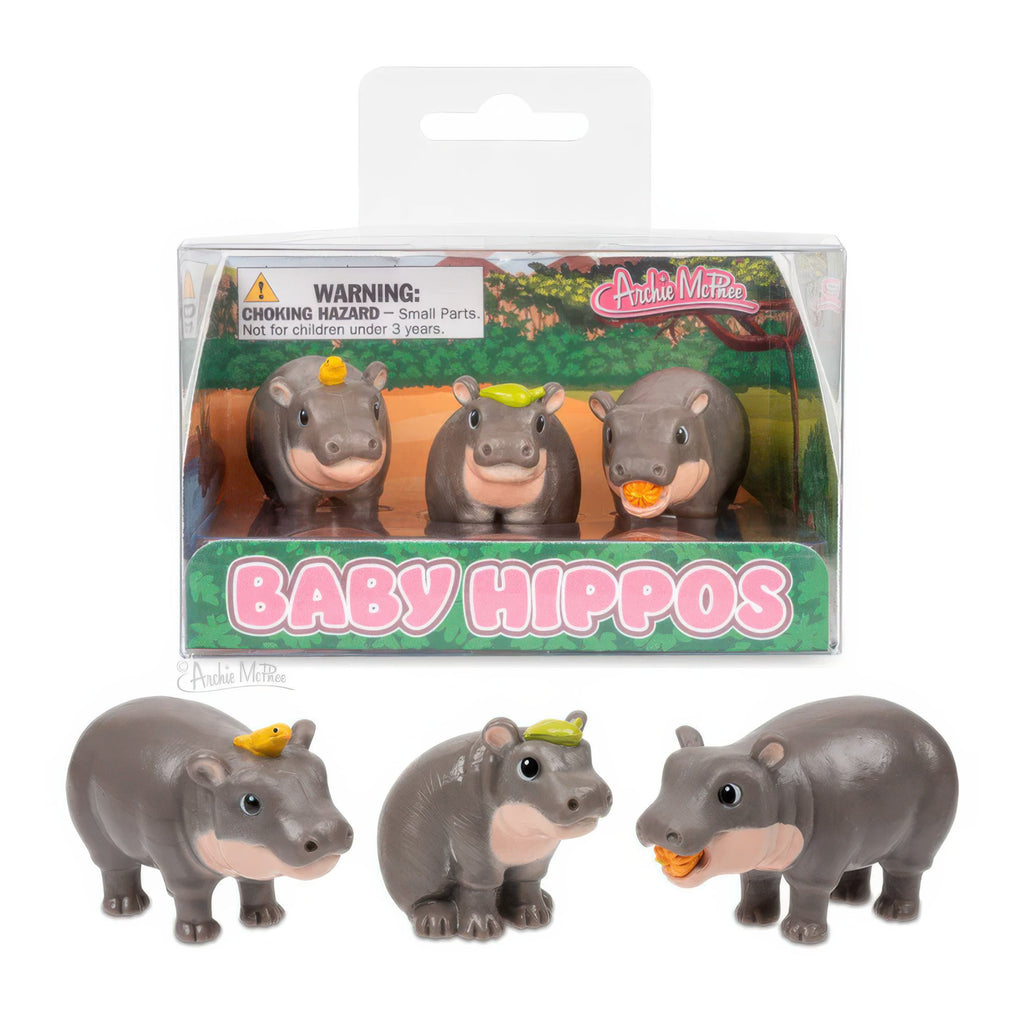 Baby Hippos Set Of  3.