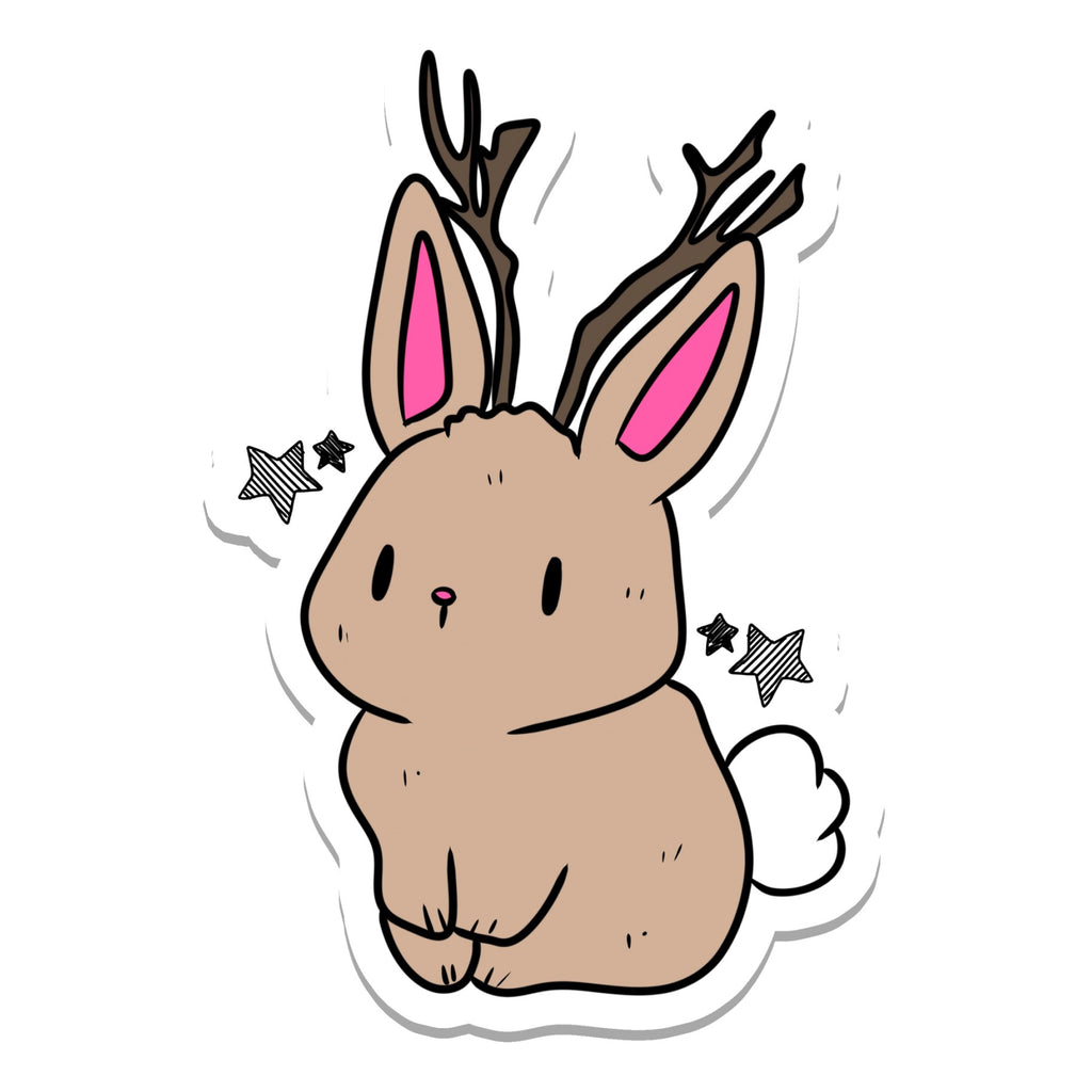 Baby Jackalope Sticker.
