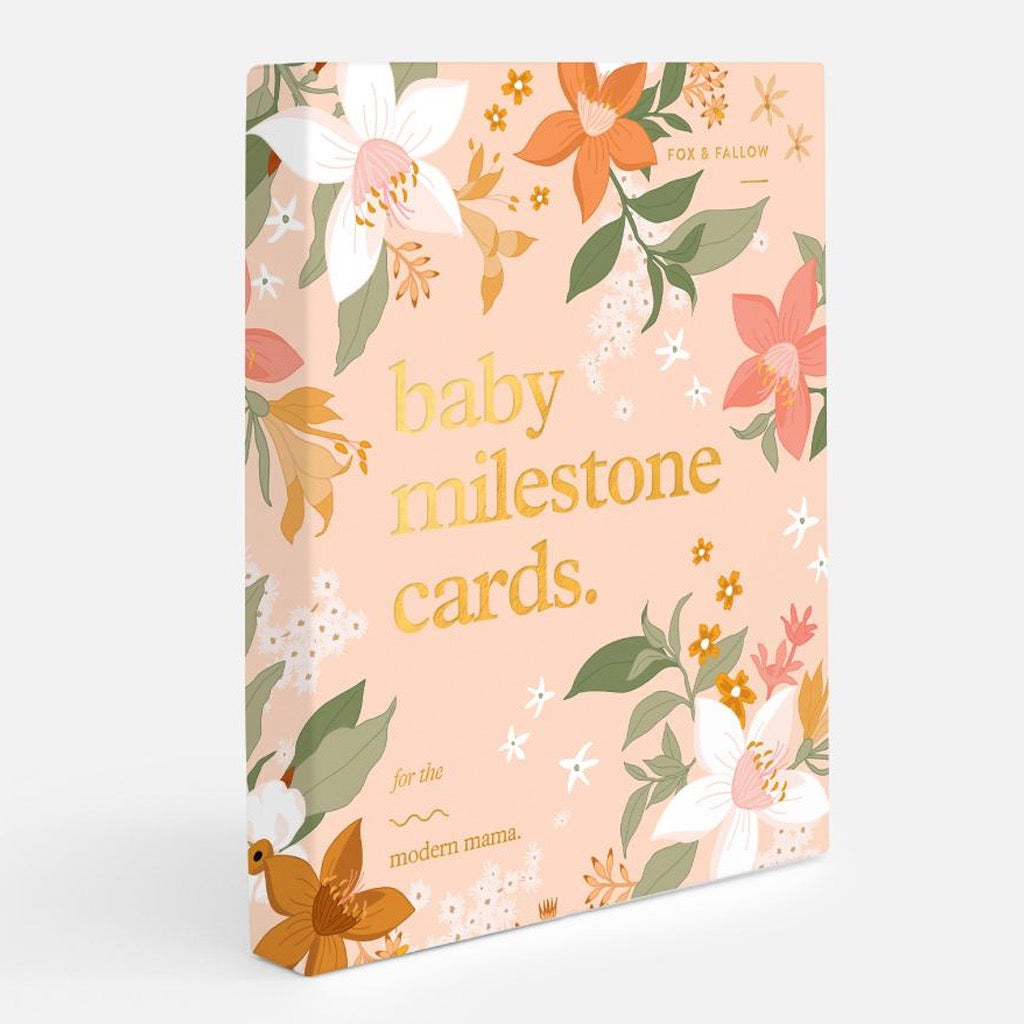 Baby Milestone Cards - Floral.