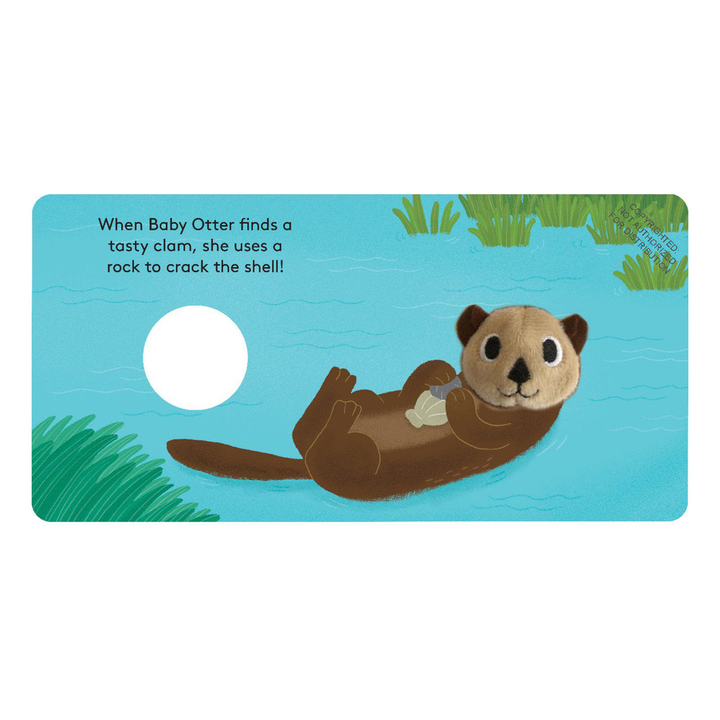 Baby Otter Finger Puppet Book spread 2.