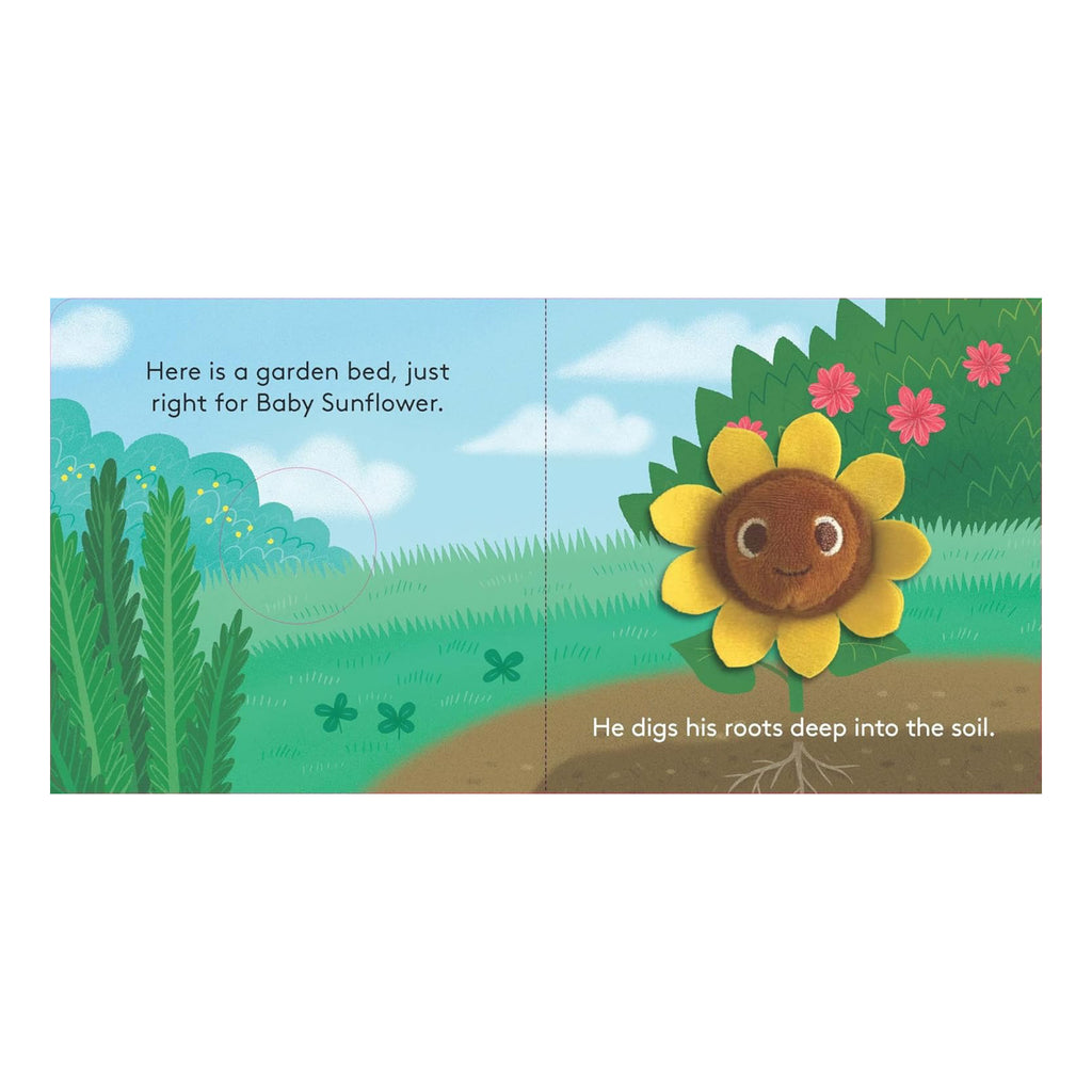 Baby Sunflower Finger Puppet Book - spread 2.