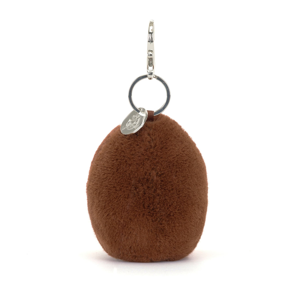 Back of Amuseables Coffee Bean Bag Charm.