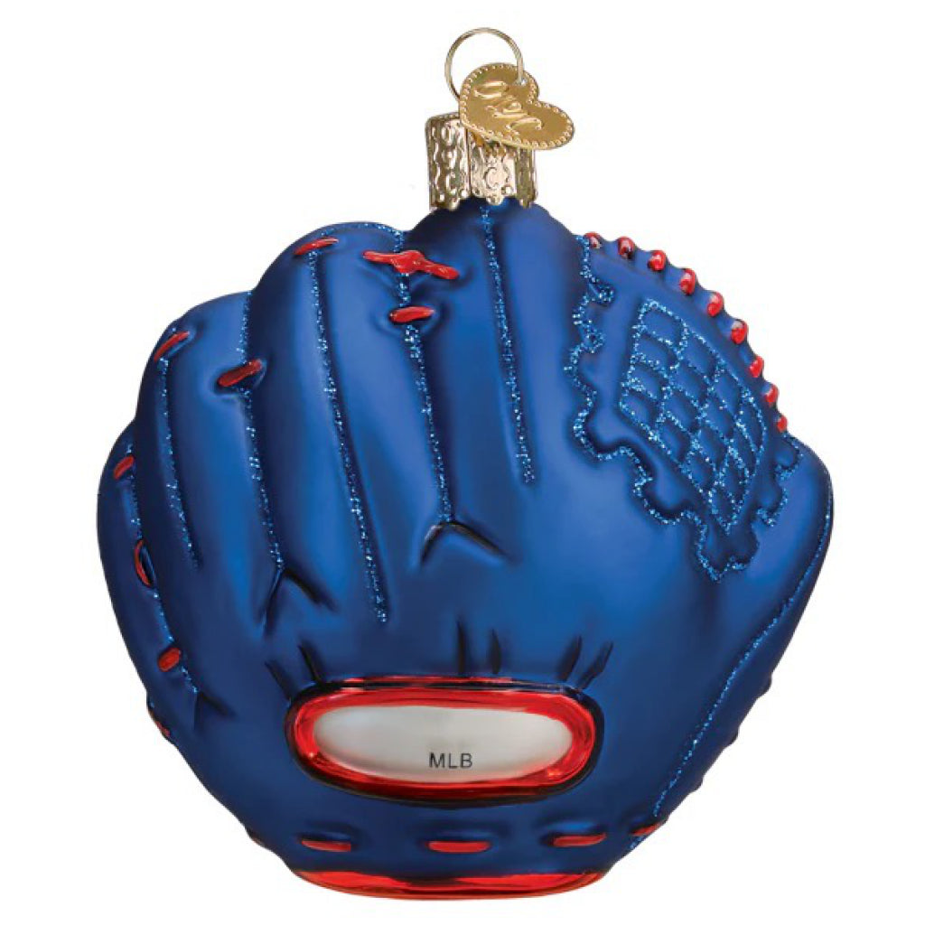 Back of Blue Jays Baseball Mitt Ornament.