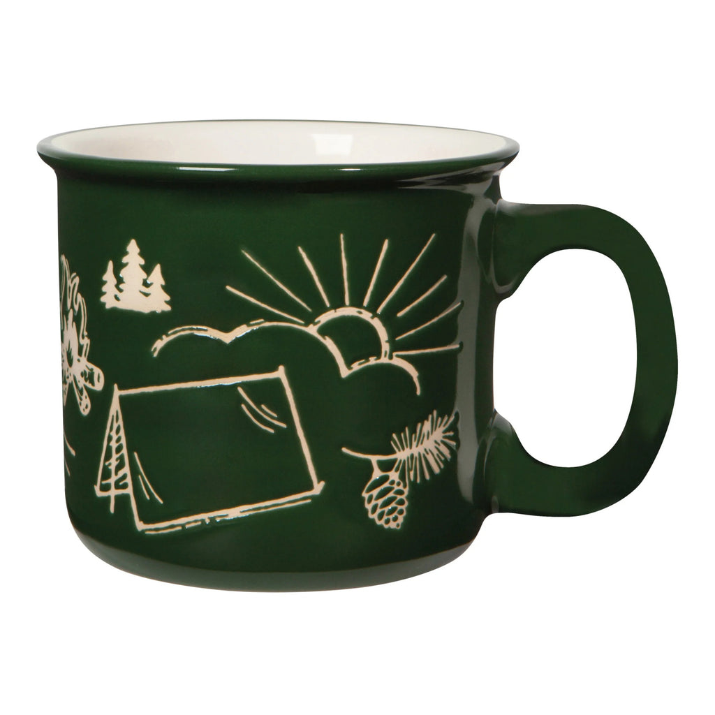 Back of Camp Out Wander Mug.