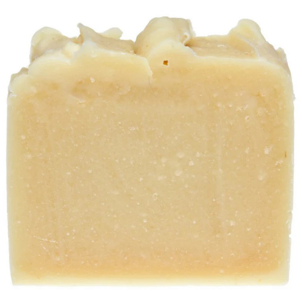 Back of Chamomile & Calendula Castile Bar Soap.