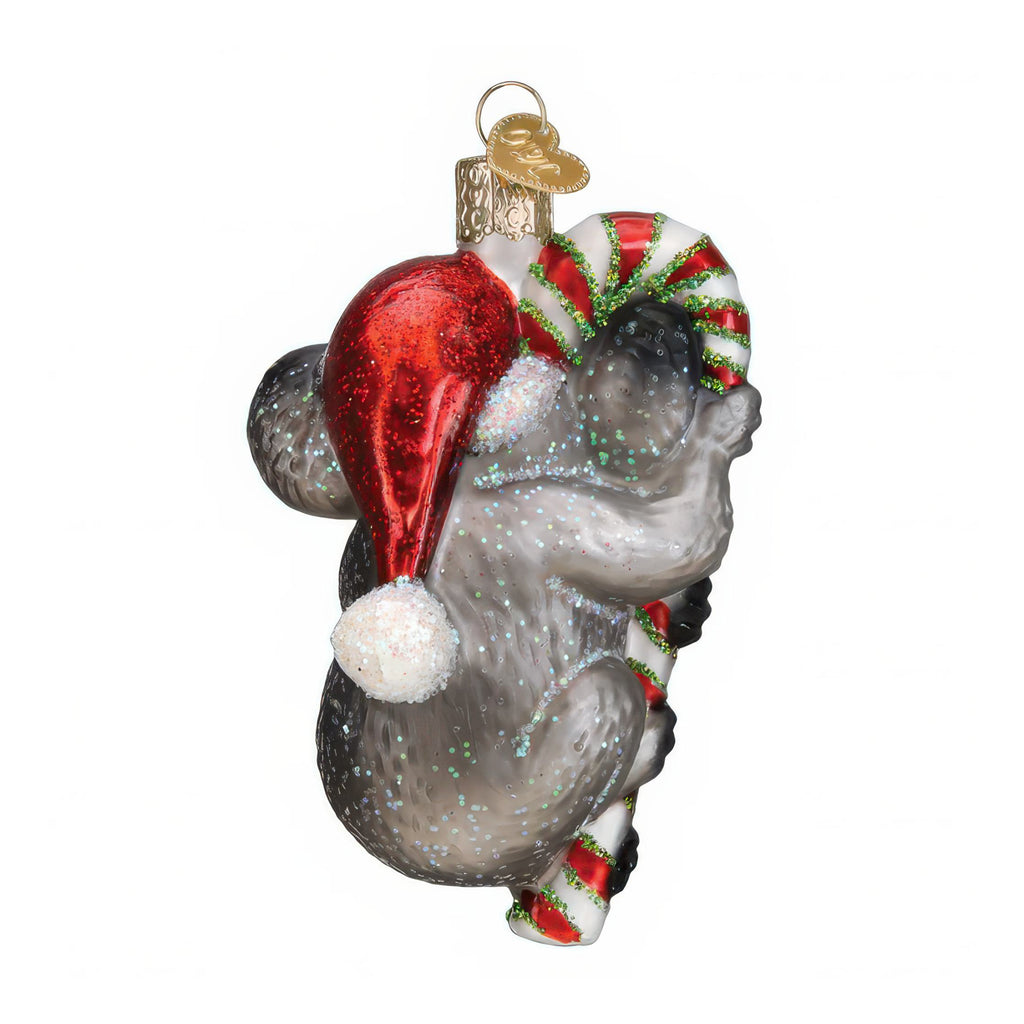 Back of Christmas Koala Ornament.