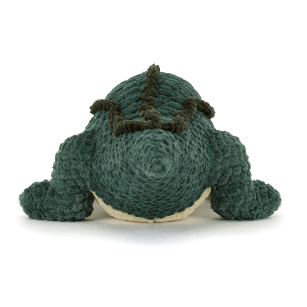 Back of Jellycat Allexi Alligator.