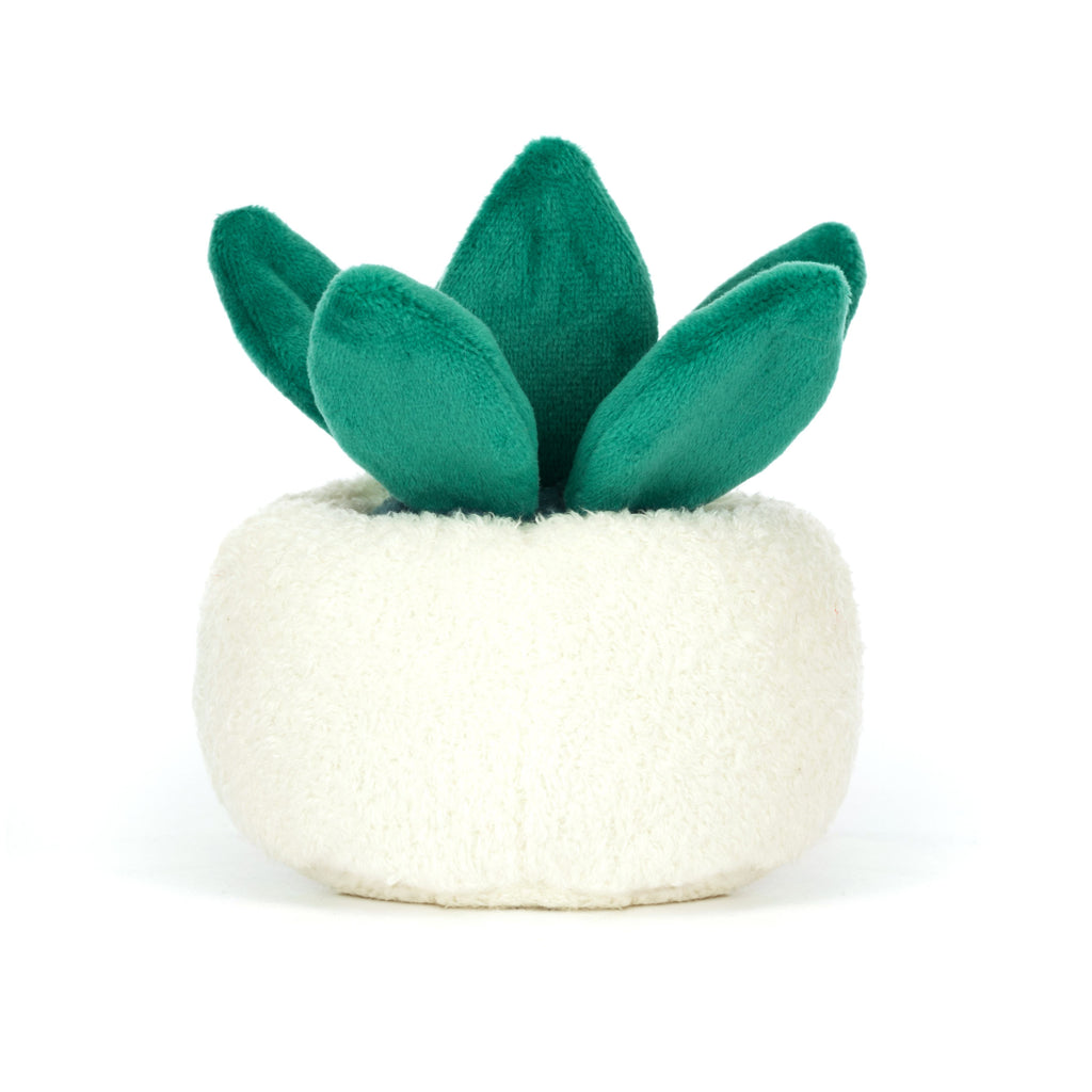 Back of Jellycat Amuseables Skull Planter.