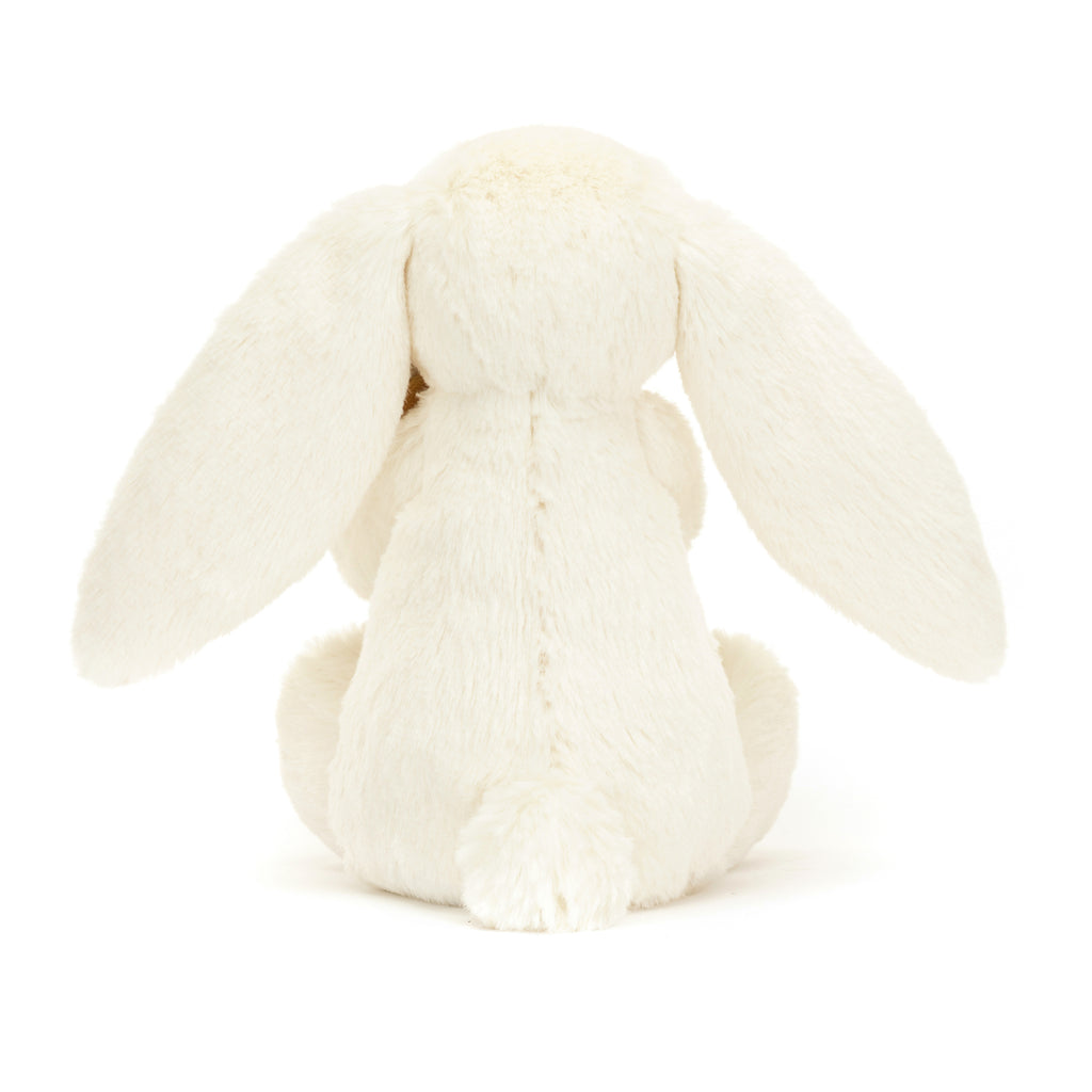 Back of Jellycat Bashful Bunny with Pencil.