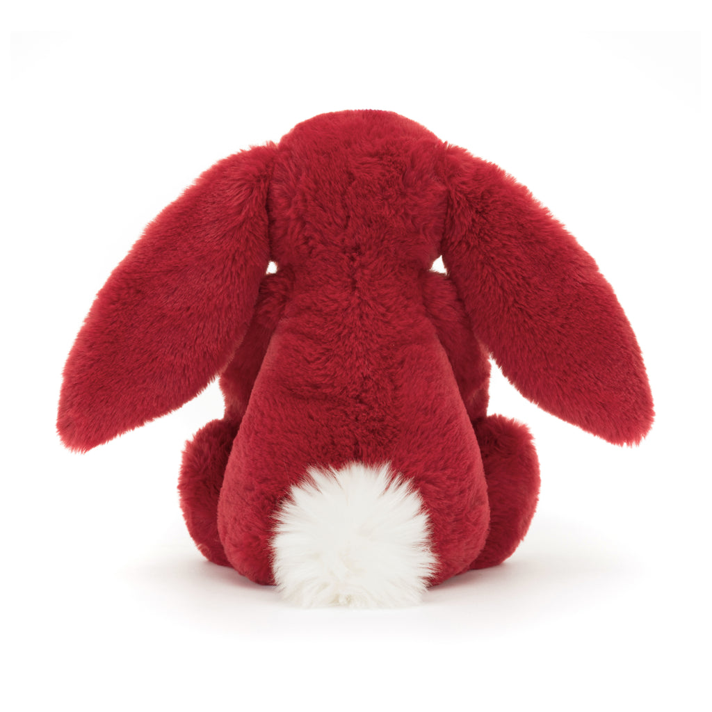 Back of Jellycat Bashful Luxe Bunny Scarlett Huge.