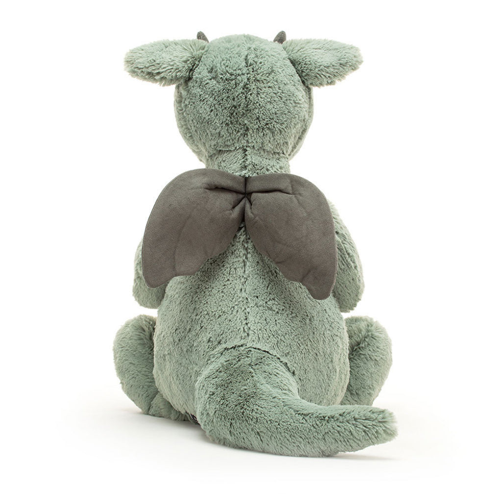 Back of Jellycat Bashful Medium Dragon.