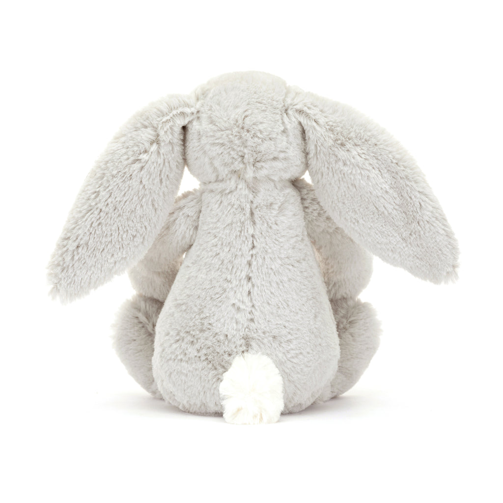 Back of Jellycat Blossom Silver Bunny 'Bloom' Little.