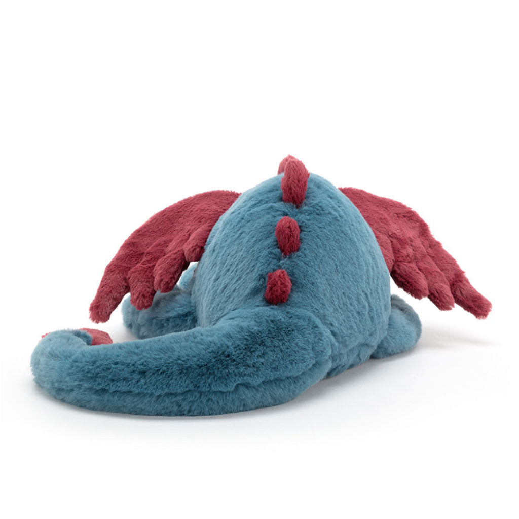 Back of Jellycat Dexter Dragon Little.