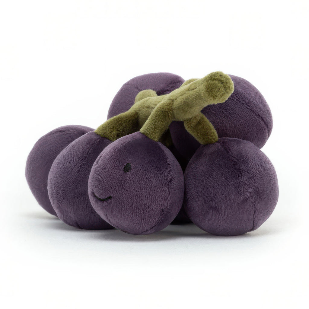 Back of Jellycat Fabulous Fruit Grapes.