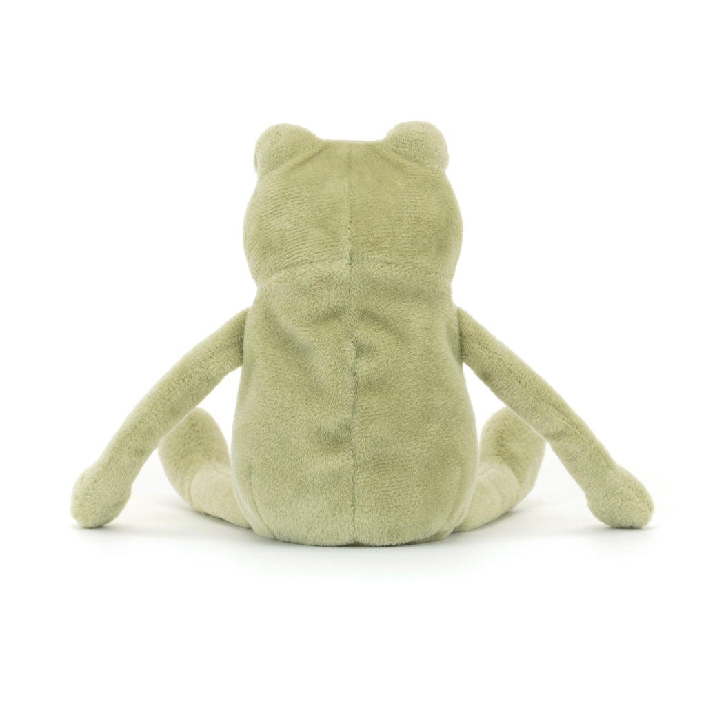 Back of Jellycat Fergus Frog Little.