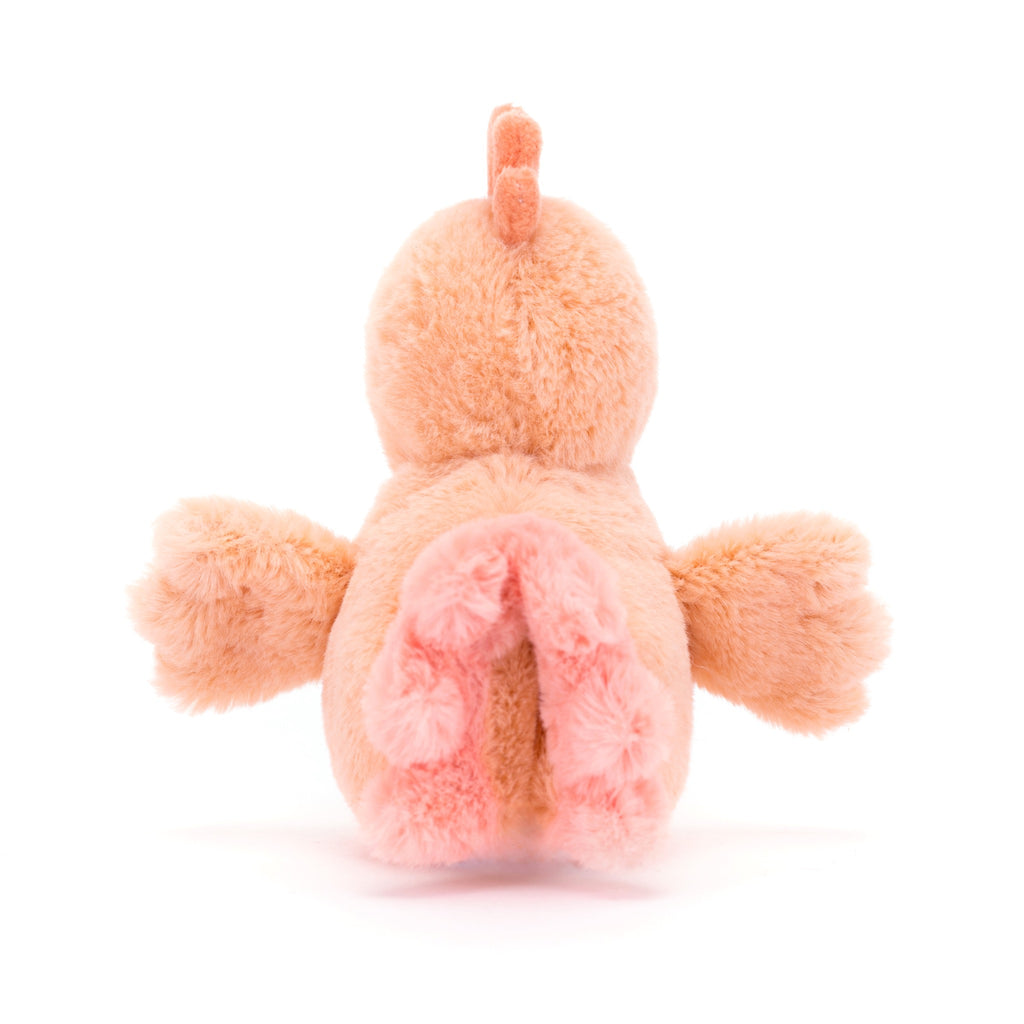 Back of Jellycat Fluffy Chicken.