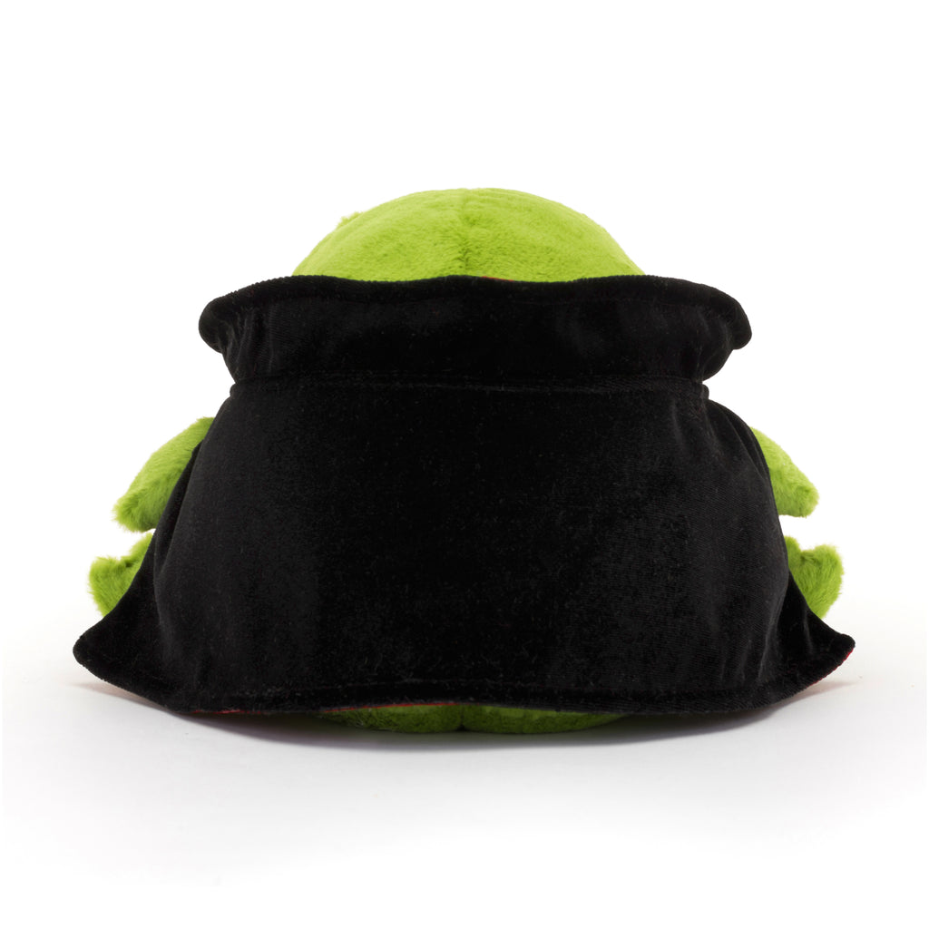 Back of Jellycat Vampire Ricky Rain Frog.