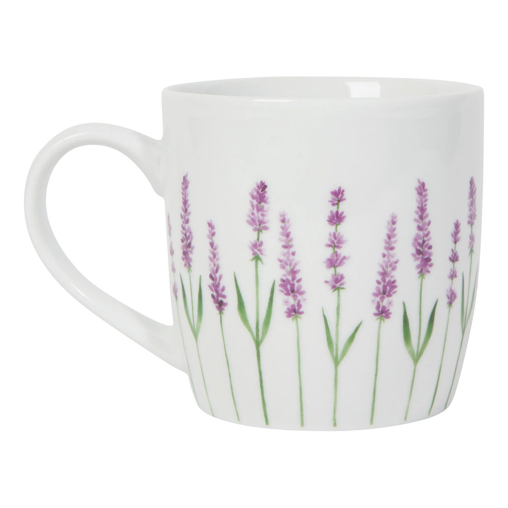 Back of Lavender Porcelain Mug.